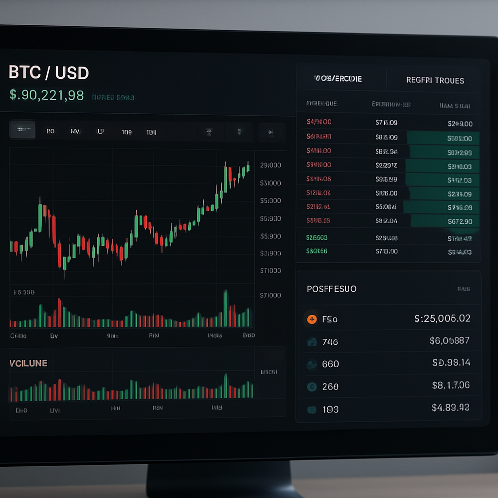 Crypto trading dashboard